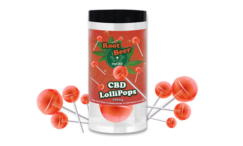 CBD Root Beer Lollipops  from myCBD