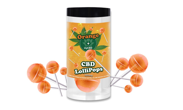 CBD Orange Lollipops  from myCBD